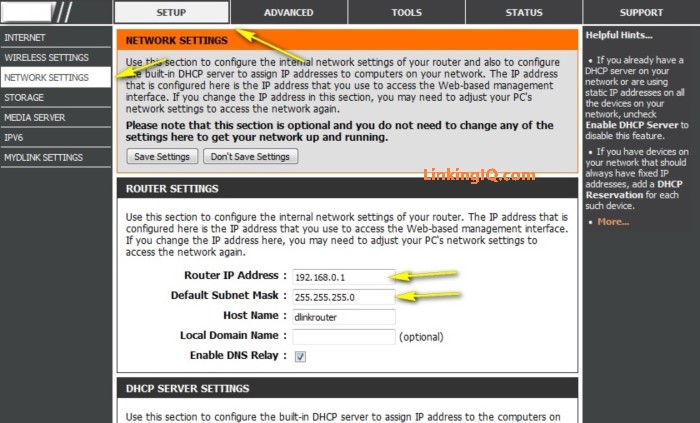 How to Change IP Address on D-Link