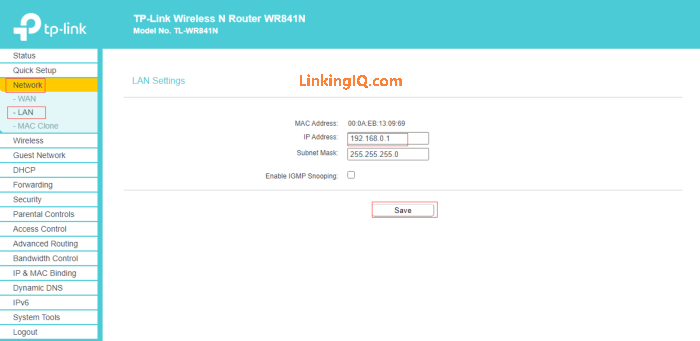How to Change TP Link Router IP Address